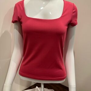 Rue21 Square Neck Red Short Sleeve Top
